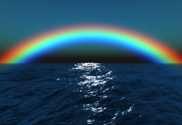 After Effects 海洋的彩虹与落日效果制作