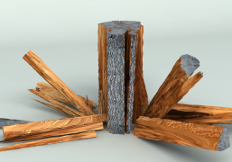 3ds Max的Pulldownit的木材破碎特效表现